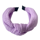 Diadema Nudo Lavander Ribbed