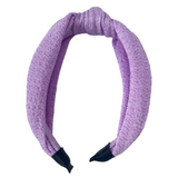 Diadema Nudo Lavander Ribbed