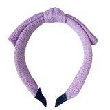 Diadema Lazo Lavander Ribbed