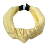 Diadema Nudo Yellow Ribbed