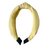 Diadema Nudo Yellow Ribbed