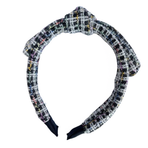 Diadema Lazo Black Tweed