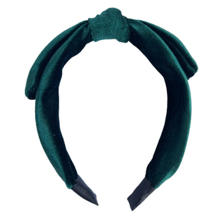 Diadema Lazo Green Velvet