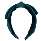 Diadema Lazo Green Velvet