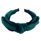 Diadema Lazo Green Velvet