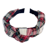 Diadema Christmas plaid