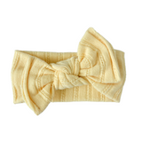 Banda Bow Yellow Knit