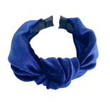 Diadema Nudo Blue Velvet