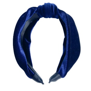 Diadema Nudo Blue Velvet