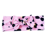 Banda Bow Pink Animal Print