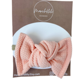 Bow nylon Pink Peach