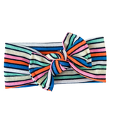 Banda Bow Rainbow Knit