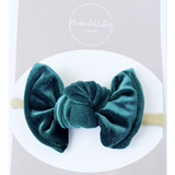 Bow nylon Green Velvet