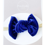 Bow nylon Blue Velvet