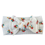 Banda Bow White Floral