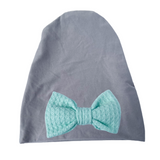 Beanie Gray 1 Bow