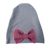 Beanie Gray 1 Bow