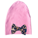 Pink Beanie with 1 Bow