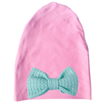 Pink Beanie with 1 Bow